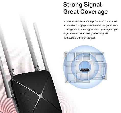 TP-Link Mercusys | AC1200 Dual Band Belaidis maršrutizatorius | AC12 | 802.11ac | 300+867 Mbit/s | 10/100 Mbit/s | Ethernet LAN (RJ-45) jungtys 3 | Mesh Support No | MU-MiMO No | No mobile broadband | Antenna type 4xFixed | No