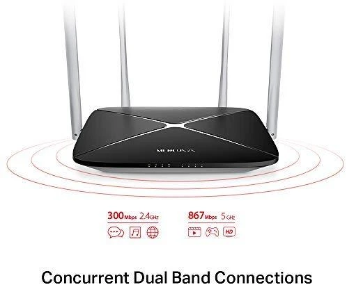 TP-Link Mercusys | AC1200 Dual Band Belaidis maršrutizatorius | AC12 | 802.11ac | 300+867 Mbit/s | 10/100 Mbit/s | Ethernet LAN (RJ-45) jungtys 3 | Mesh Support No | MU-MiMO No | No mobile broadband | Antenna type 4xFixed | No