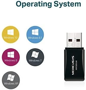 TP-Link „Mercusys“ | Belaidis mini USB adapteris | MW300UM