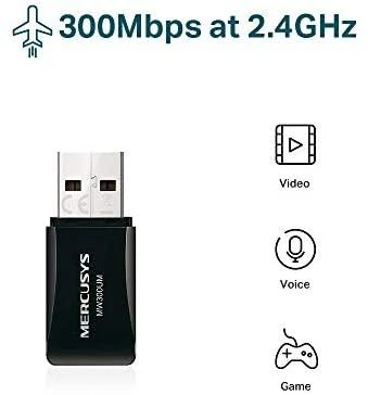 TP-Link „Mercusys“ | Belaidis mini USB adapteris | MW300UM