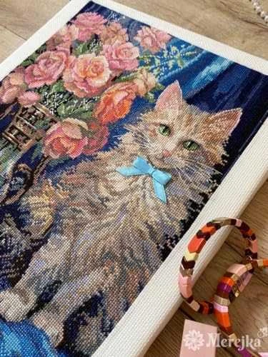 Merejka Kryželiu siuvinėjimo rinkinys "Rosie" 22,5x30 cm SK236