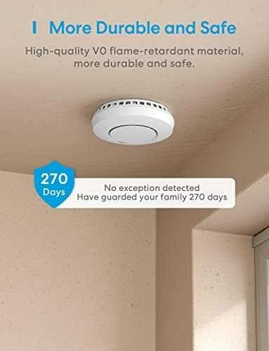 Meross GS559AH išmanusis dūmų detektorius valdomas Apple Homekit, SmartThings