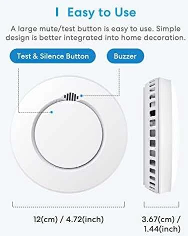 Meross GS559AH išmanusis dūmų detektorius valdomas Apple Homekit, SmartThings