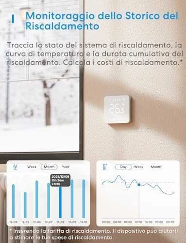 Meross MTS200 Wi-Fi termostatas veikia su Apple Homekit, SmartThings