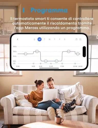Meross MTS200 Wi-Fi termostatas veikia su Apple Homekit, SmartThings