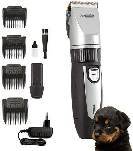 Mesko | Hair clipper for pets | MS 2826 | Corded/ Cordless | Juodas/Sidabrinis