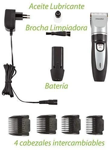 Mesko | Hair clipper for pets | MS 2826 | Corded/ Cordless | Juodas/Sidabrinis