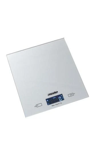 Virtuvinės svarstyklės Mesko | Virtuvės svarstyklės | MS 3145 | Maksimalus svoris (talpa) 5kg | Graduacija 1 g | Ekrano tipo LCD | Sidabrinis