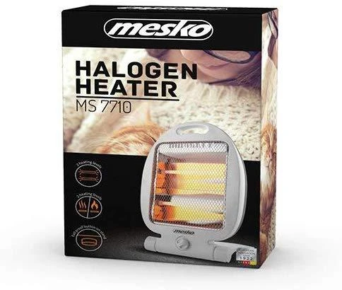 Mesko | Šildytuvas | MS 7710 | Halogeninis šildytuvas | 800 W | Galios lygių skaičius 2 | Baltas
