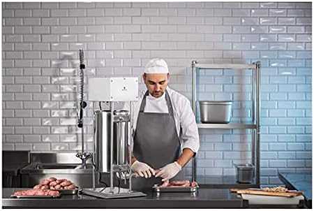Elektrinis dešrų užpildas su Royal Catering varikliu + 4 piltuvėliai 15L