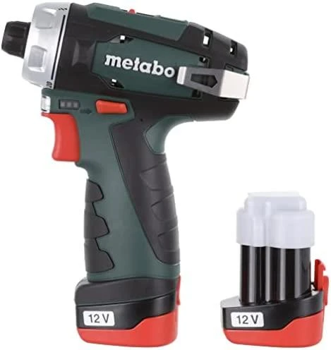 Metabo Suktuvas-gręžtuvas PowerMaxx  BS, 12 V, 2x2,0 Ah, lagaminas (600080500)