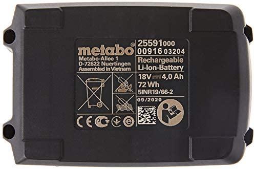 Akumuliatorius 18V 4,0 Ah Li-ion Power Extreme, Metabo