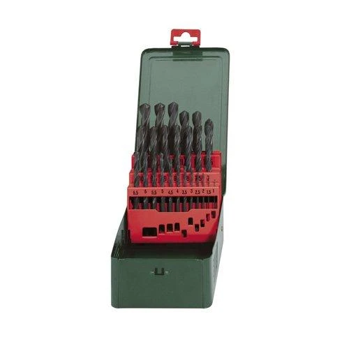 Grąžtas Grąžtų rinkinys metalui 1-10mm HSS-TIN, 19 vnt., Metabo