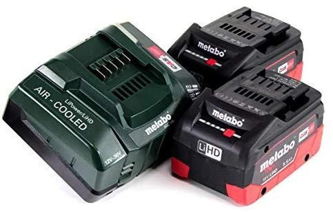 18V akumuliatorių rinkinys 2x 5.5Ah LiHD kroviklis, Metabo