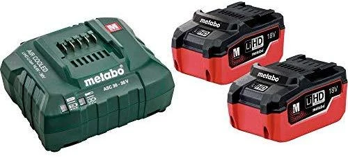 Metabo 18V akumuliatorių rinkinys su krovikliu