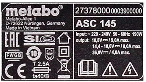 18V akumuliatorių rinkinys 2x 5.5Ah LiHD kroviklis, Metabo