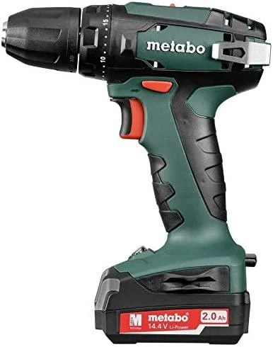 Metabo 14,4V gręžtuvas su 2.0 Ah baterija
