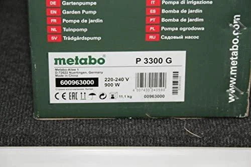Vandens siurblys P 3300 G, Metabo