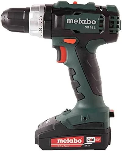 METABO smūginis suktuvas-gręžtuvas 18V 50/25Nm 2x2,0Ah SB 18 L