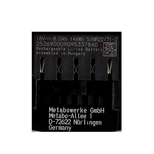 Metabo Akumuliatorius 8,0 Ah LiHD, 18 V 625369000