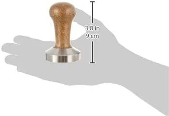 Kiti Nerūdijantis plienas tamper with wooden handle Motta, 58 mm
