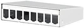 METZ CONNECT modulis AP korpusas 8 jungtys, grynai baltas, be komplektacijos