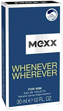 Mexx Whenever Wherever EDT tualetinis vanduo vyrams, 30 ml