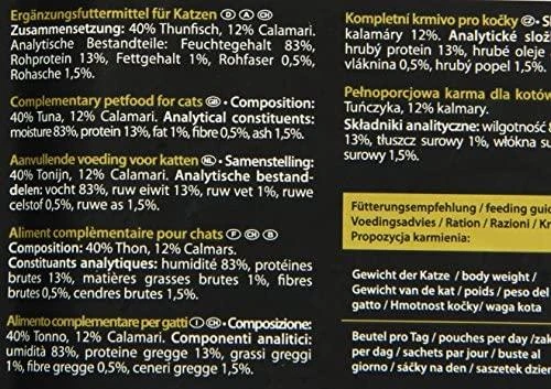 MIAMOR Feine Filets Tunas su kalmarais - šlapias kačių maistas - 100g