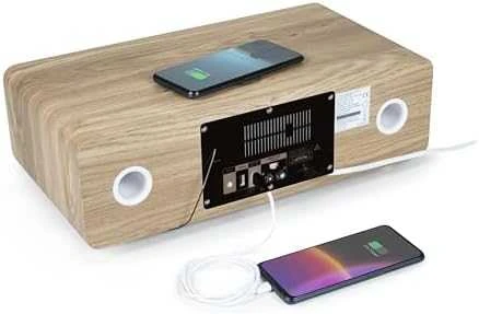 Muzikinis centras Garso Sistema - Thomson Micro Sound System BT, FM Radijas, CD Grotuvas, USB Skaitytuvas Baltas