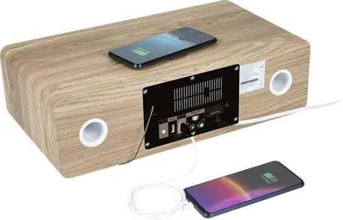 Muzikinis centras Thomson MIC301IDABBT - Mikrofonų sistema su CD/MP3/USB/FM/DAB+ ir „Bluetooth“ - balta