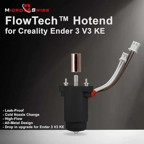 „Micro Swiss FlowTech Hotend“ skirstymo įrenginiai „Creality Ender 3 V3 KE“