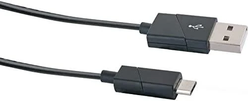 Kabelis USB Schwaiger USB-A - microUSB 1.2 m Juodas (LKW120M533)
