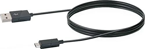 Kabelis USB Schwaiger USB-A - microUSB 1.2 m Juodas (LKW120M533)