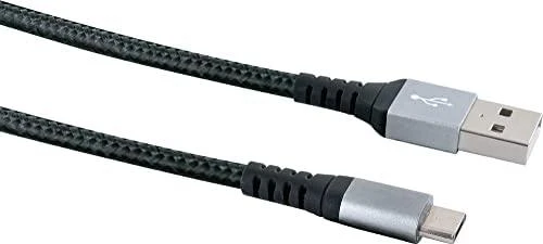 Kabelis USB Schwaiger USB-A - microUSB 1.2 m Juodas (LKW120M533)