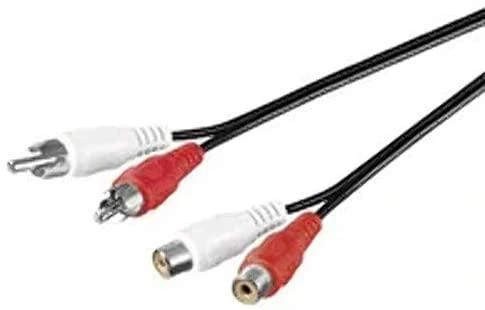 MicroConnect kabelis RCA (Cinch) x2 - RCA (Cinch) x2 5m juodas (AUDCH5)