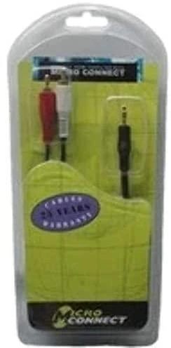 Audio laidas 3.5mm į 2x RCA pakuotėje