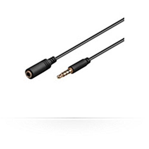 Kabelis MicroConnect Jack 3.5mm - Jack 3.5mm 1m juoda (IPOD003B)