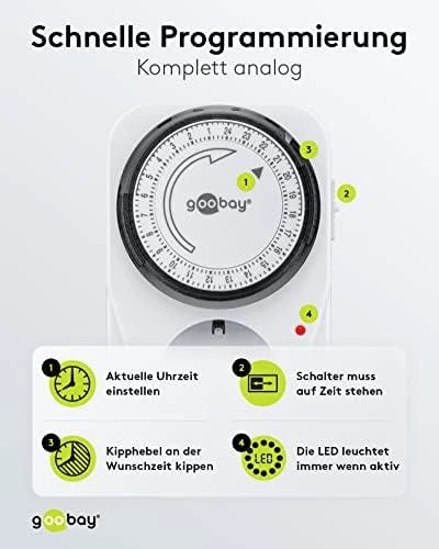 Goobay Uždarytas mechaninis laikmatis