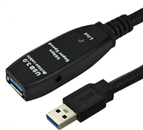 Kabelis USB MicroConnect USB-A - USB-A 10 m Juodas (USB3.0AAF10A)