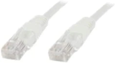 MicroConnect U/UTP CAT5e 0,5M Baltas PVC (B-UTP5005W)