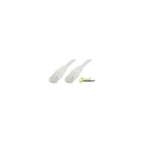 MicroConnect U/UTP CAT5e 0,5M Baltas PVC (B-UTP5005W)