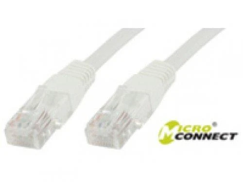 „MicroConnect U/UTP CAT5e 1M Baltas PVC“ (B-UTP501W)