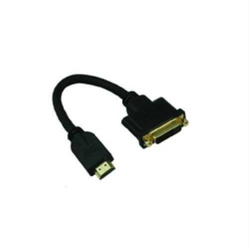 HDMI į DVI-D adapteris, 15 cm lenktas laidas