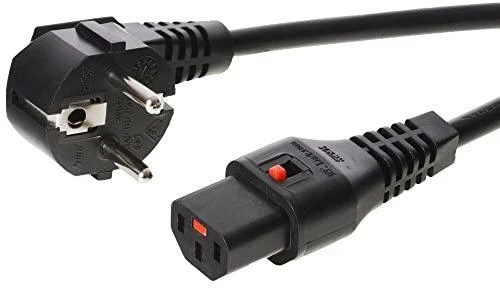 MicroConnect IEC LOCK C13 - R / A SCHUKO maitinimo kabelis, 3 m (EL234S)