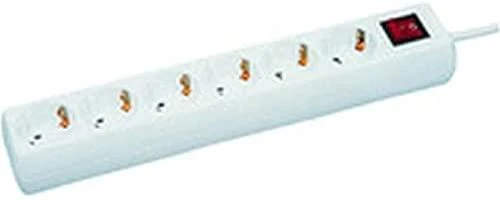 MicroConnect maitinimo juostelė 6 lizdai 10 m balta (GRU00610W)