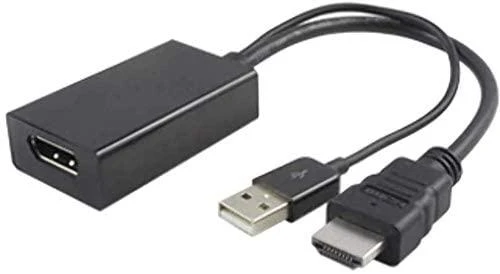 HDMI į DisplayPort adapteris su USB jungtimi