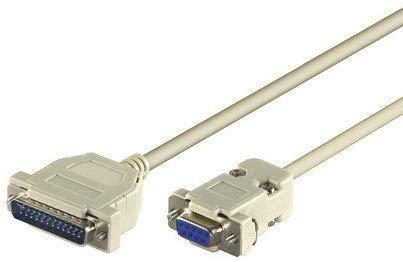„MicroConnect Microconnect IBM029-2“ lygiagretusis kabelis Pilka 1,8 m DB25 DB9