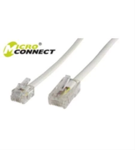 MicroConnect RJ-11 / RJ-45 (M / M) 3m Baltas (MPK453)