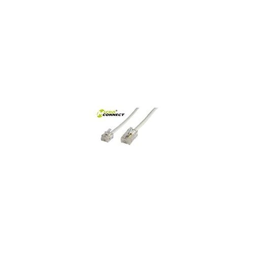 MicroConnect RJ-11 / RJ-45 (M / M) 3m Baltas (MPK453)