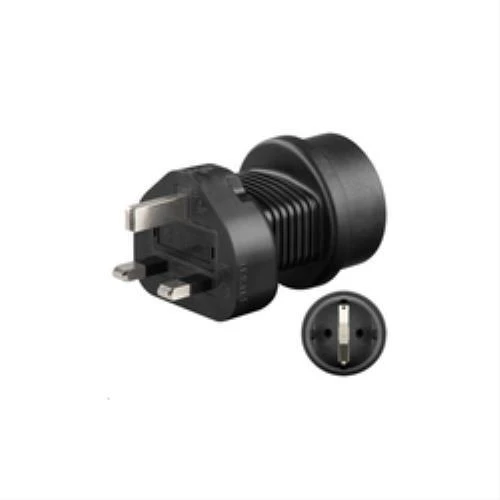 MicroConnect UK į Schuko adapteris, šoninis vaizdas